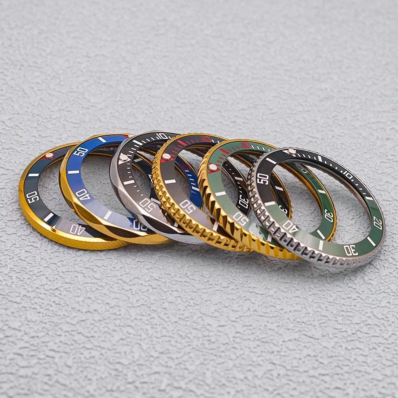 Seiko Ceramic SKX007 Watch Case Bezel Rotation Ring Fits NH35 Case Part Automatic Movement Waterproof Men Watch Repair Bezel