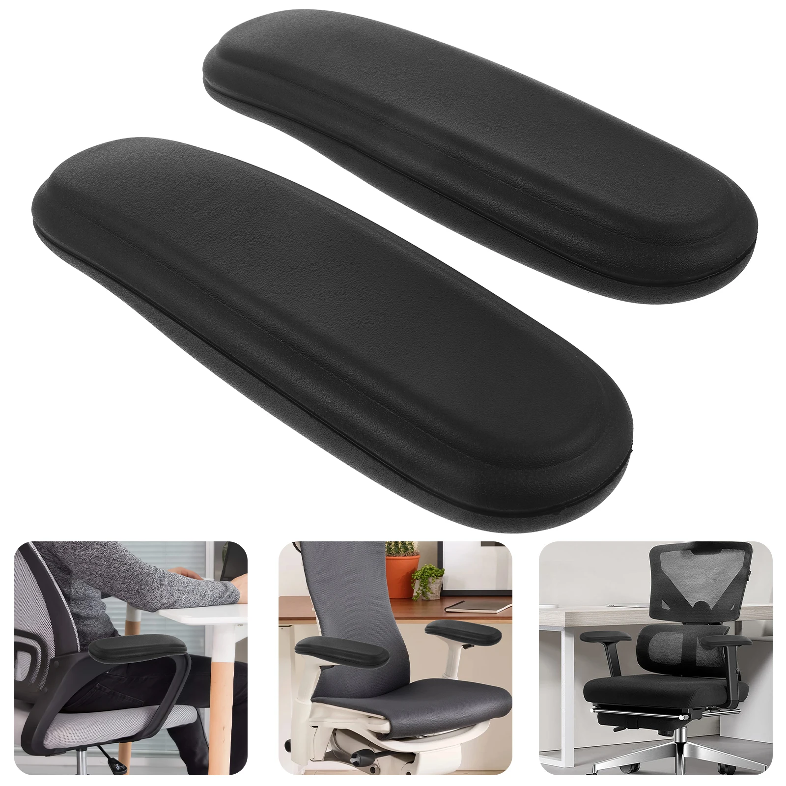 

2pcs for Universal Arm Pads Office Chair Replacement Desk Office Supplies Cushion Gaming Chair Parts Non Slip Soft PU