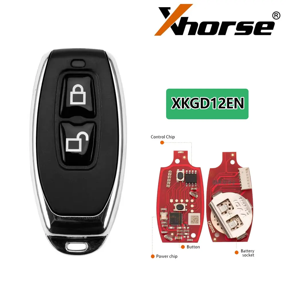 

5pc Xhorse XKGD22EN Universal Remote Key 2nd Generation Garage Remote Support Wireless Programming for VVDI MINI English Version