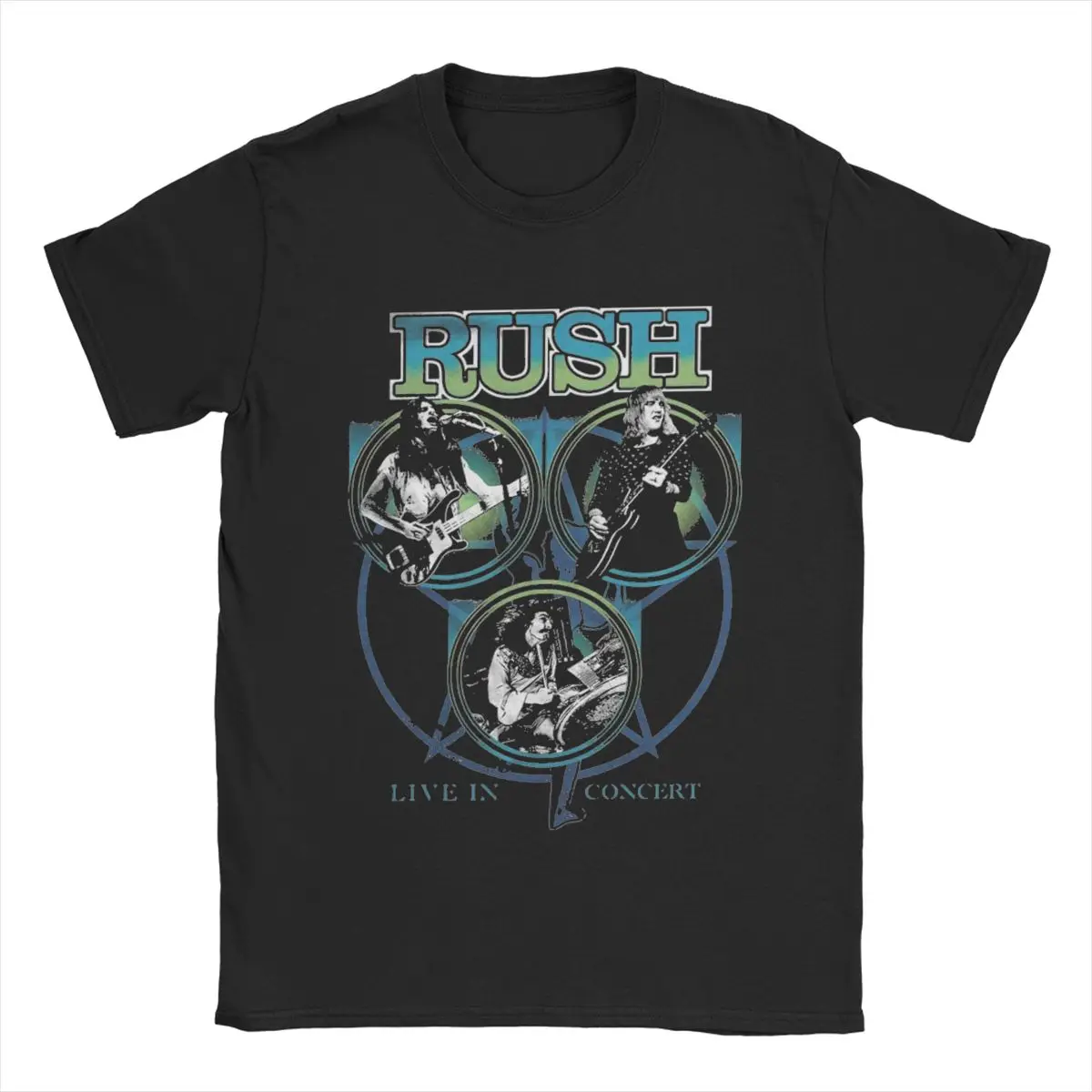 Rush Band T-Shirt uomo divertente 100% cotone T-Shirt girocollo manica corta T-Shirt nuovo arrivo