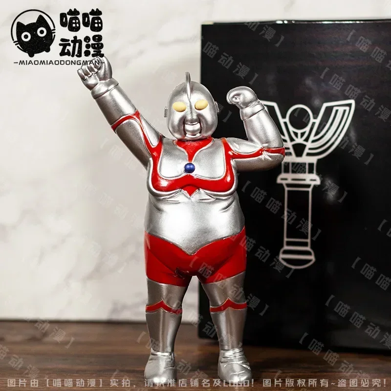 18cm Ultraman Anime Gk Ultraman Obesity Kawaii PVC Model Toy Doll Funny Handmade Cosplay Decoration Children Birthday Gift Toy