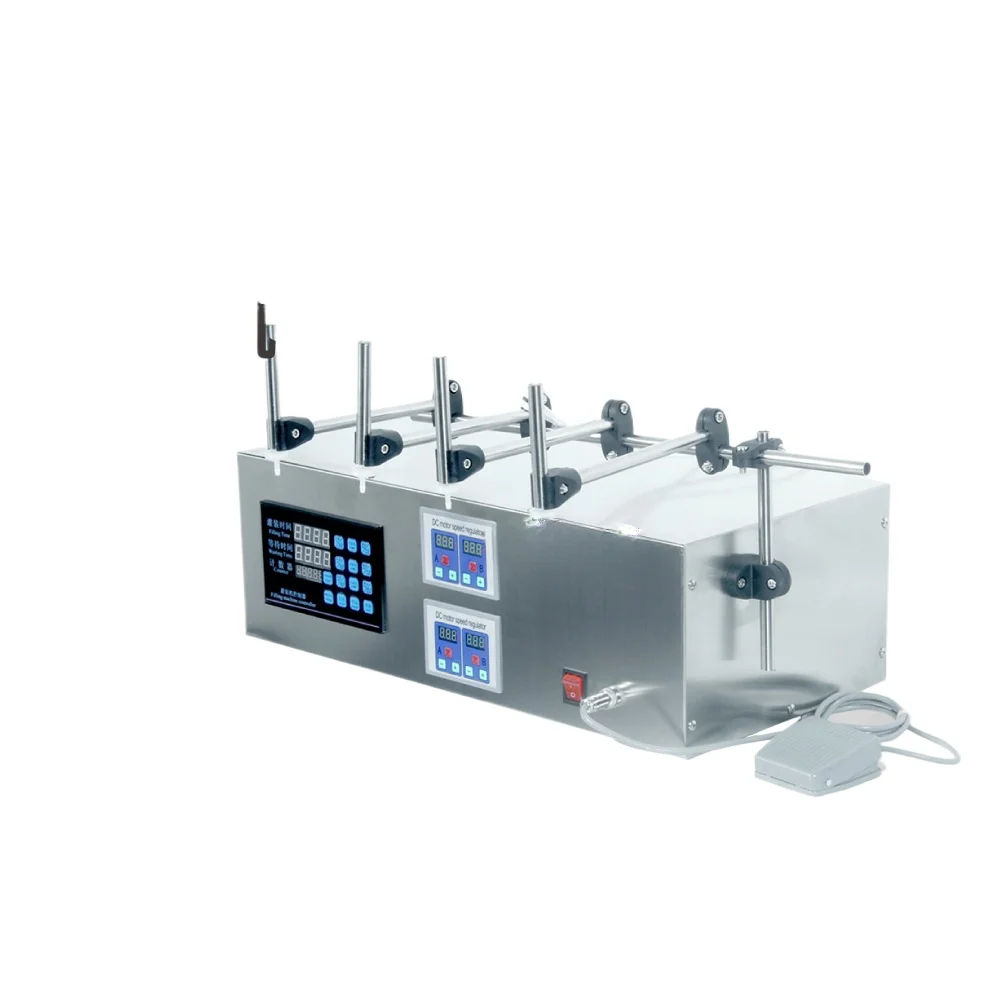 Gfk580 Small-Dose Liquid Filling Machine Four-Head Peristaltic Pump Hose Irrigation Machine Quantitative Sub-Packaging Perfume