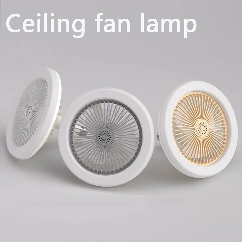 E27 LED ventilatore da soffitto luce ventola di raffreddamento a 3 velocità ventilatore a distanza luce 30W ventilatore da soffitto dimmerabile luce