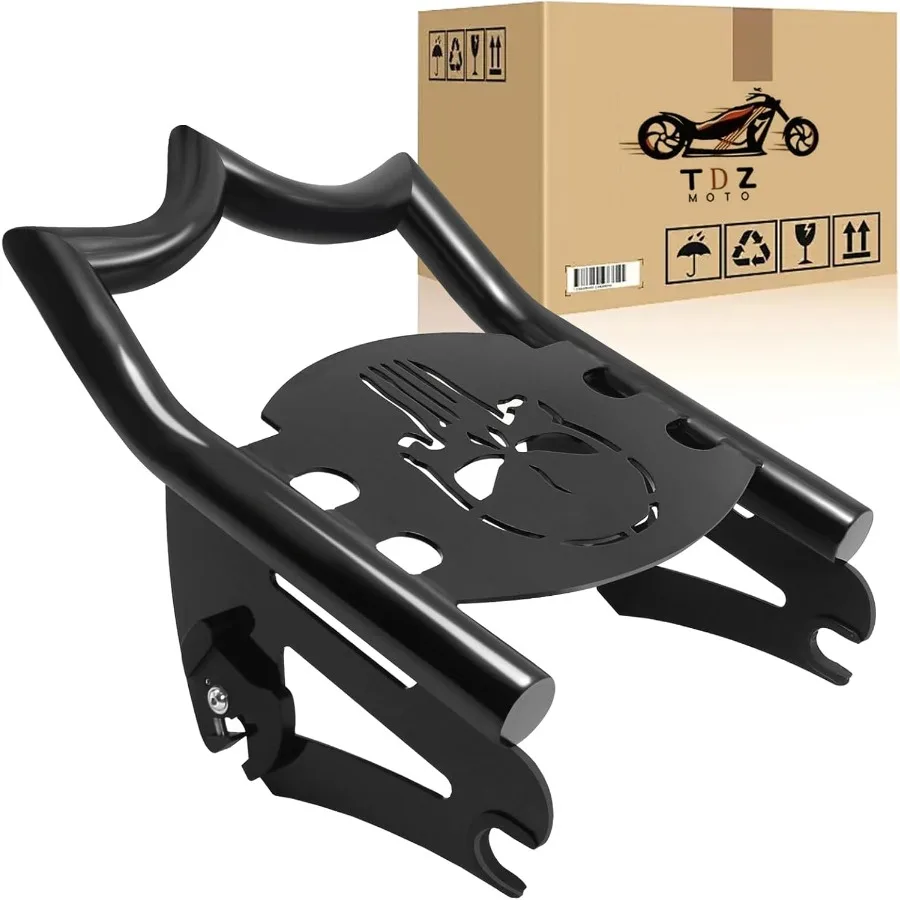 

Черный съемный багажник для Harley Touring Street Glide Road King Road Glide Electra Glide 2, прочный мотоцикл 20092024