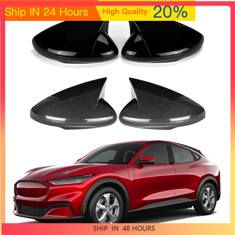 Bull horn rearview mirror protective cover car exterior decoration accessories Suitable Suitabled Mustang Mach-E 2021 2022 2023