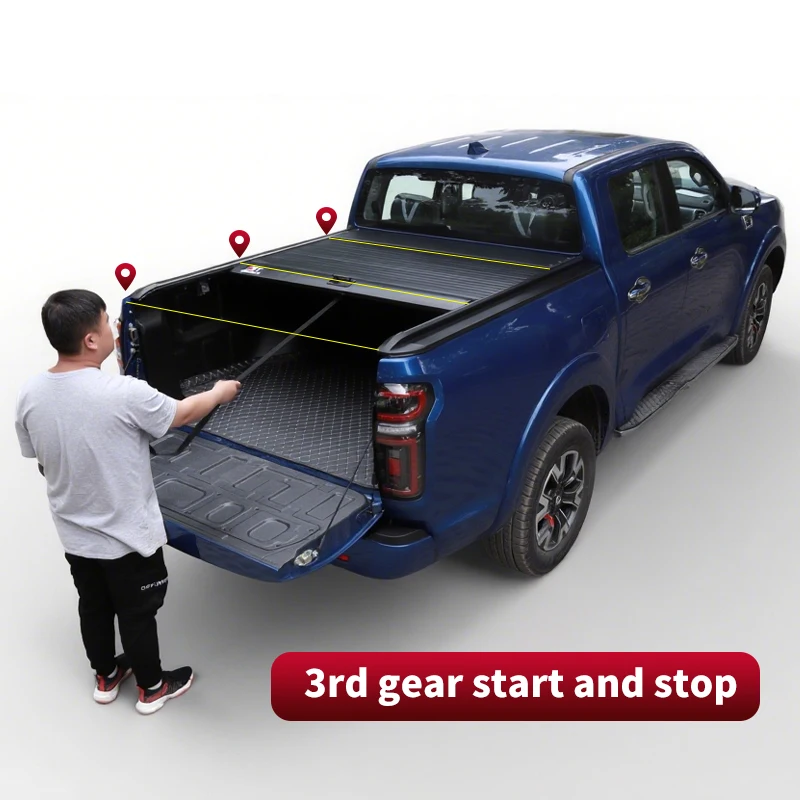 

MUSSO Pickup Performance Parts Telescopic Dust-Proof Bed Cover Modified SUV Roller Shutter Cover Body Accessories