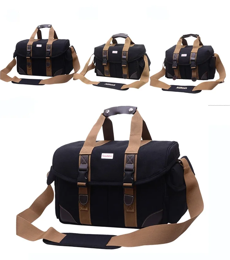 

Canvas DSLR Camera DV Bag Shoulder Messenger Bags for Nikon Canon Sony Lens Case Tool case