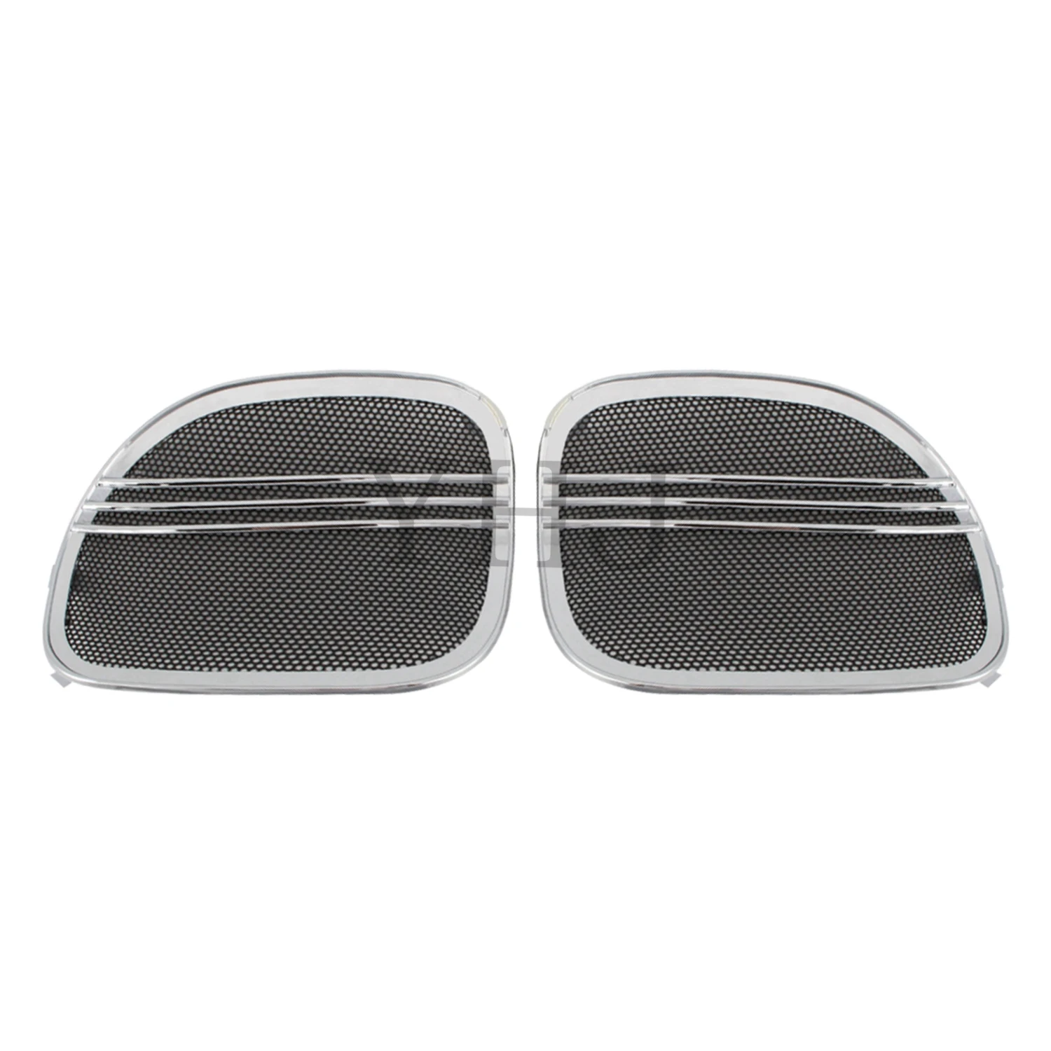 

Black/Chrome Tri Line Speaker Grills Trim Horn Cover For Harley Motorcycle Touring Road Glide Special FLTRX 2015-2023