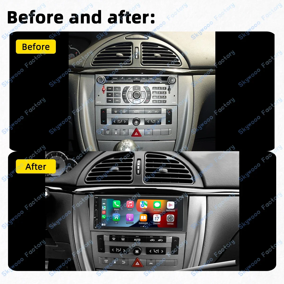 1din Android Car Multimedia for Citroen C5 2005-2010 1 Din Radio Stereo Head Unit Carplay Screen Autoradio GPS Navigation Auto