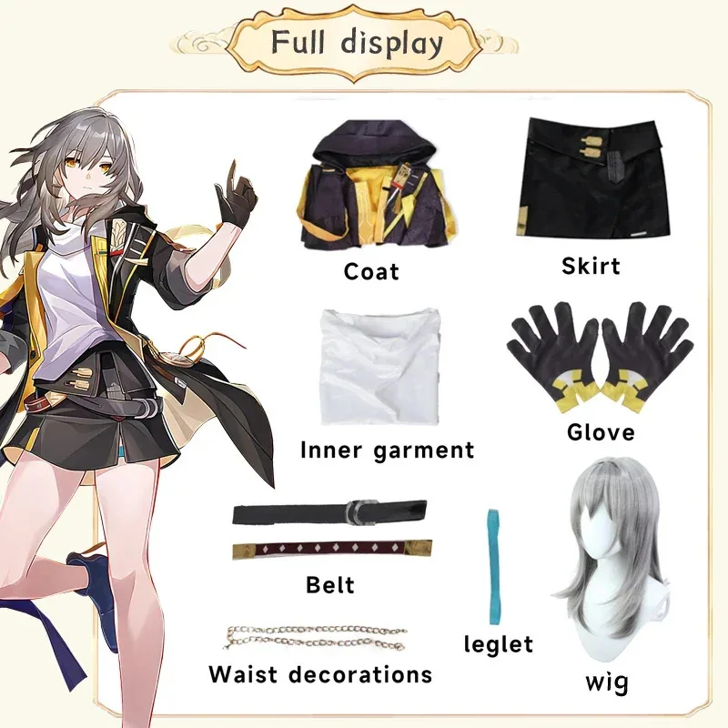 AD1 Trailblazer Cosplay Costume Honkai Star Rail Carnival Uniform Wig Anime Halloween Costumes Men Game Character Outfits5@rD~