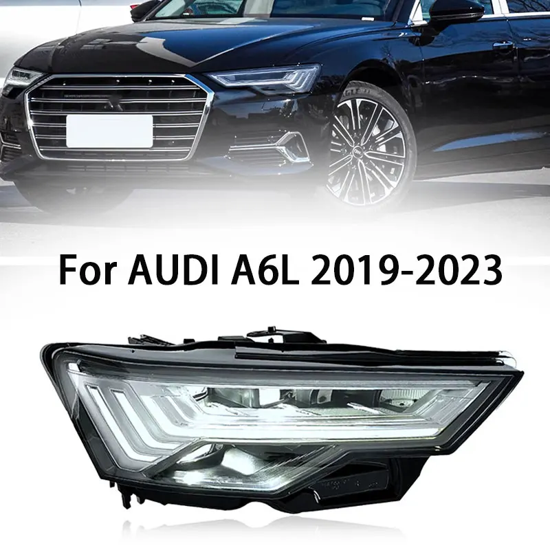 

Car Accessories Head Lamp for Audi A6L Headlights 2019-2023 A6 C8 Design LED Headlight DRL Dynamic Singal High Low Beam