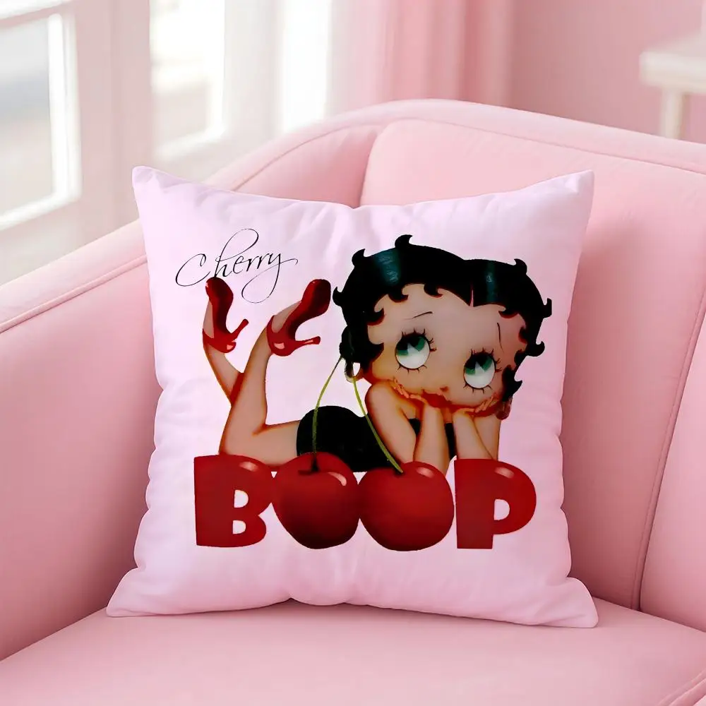 Anime B-Betty BoopS Kissenbezug, bequemer wendbarer Kissenbezug, ideal für Auto, Sofa, Schlafzimmer und darüber hinaus – Detail 7