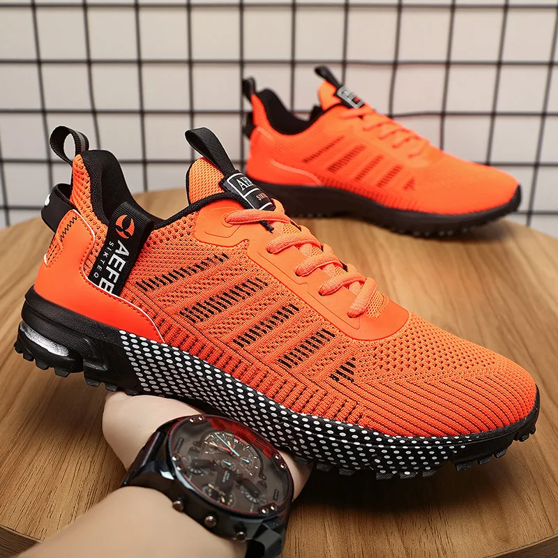 MAEDEF Fashion Men's Sneakers Lightweight Running Shoes Summer Mesh Sneaker Breathable Casual Shoes Comfortable Mens Tennis Shoe