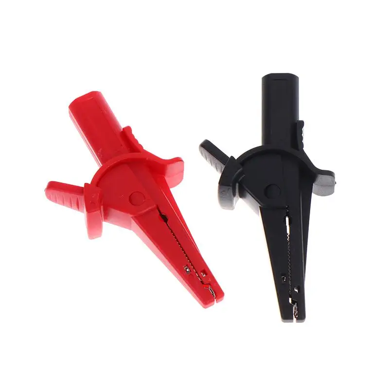 Versatile 2Pcs Multipurpose 4mm Banana Socket 1000V/10A Fully Insulated Safety Clips
