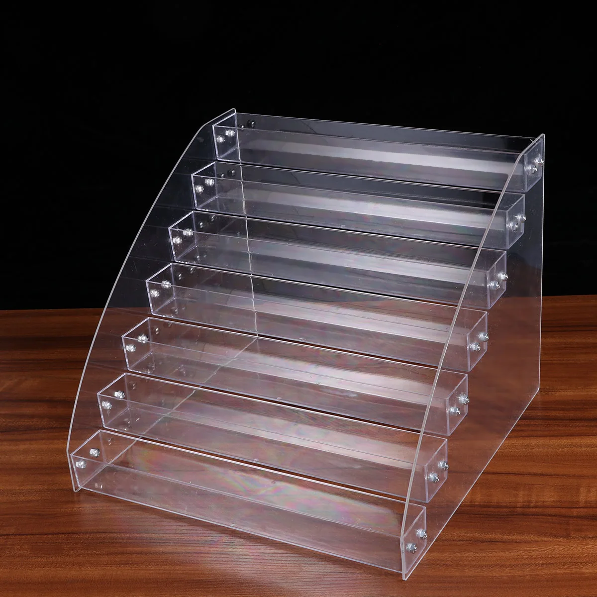 

Multilayer Transparent Nail Polish Display Shelf 7 Layers Acrylic Organizer Storage Box Beauty Item Holder for Bedroom Bathroom