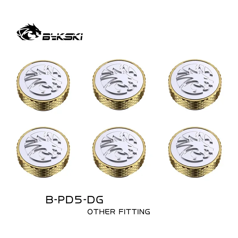 BYKSKI  End Plug Sealing Lock G1/4'' Thread Use for Water Cooling System Building Radiator PC Accessories Fitting 6pcs / 4pcs