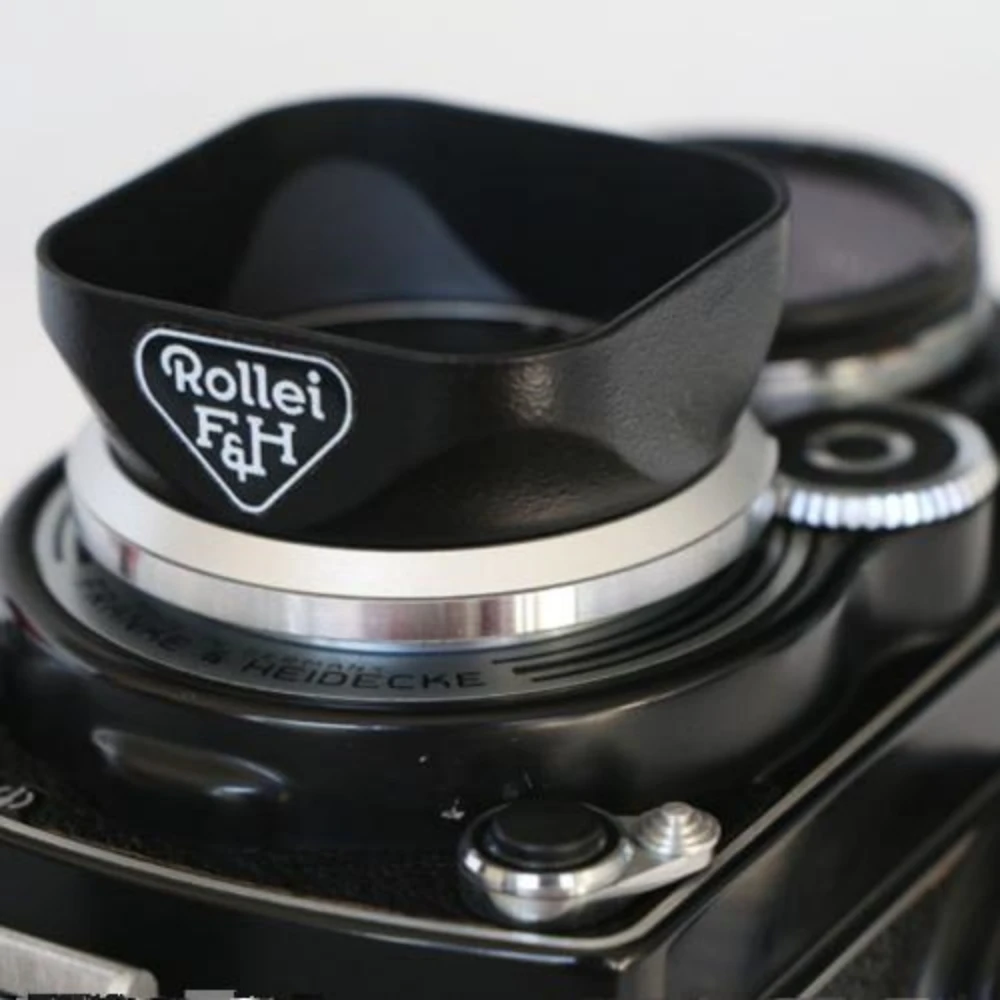 

Metal Square Camera Lens Hood Lens Cap Protective cover for Rolleiflex 3.5F 3.5C 3.5E Film Camera Photography Accessories
