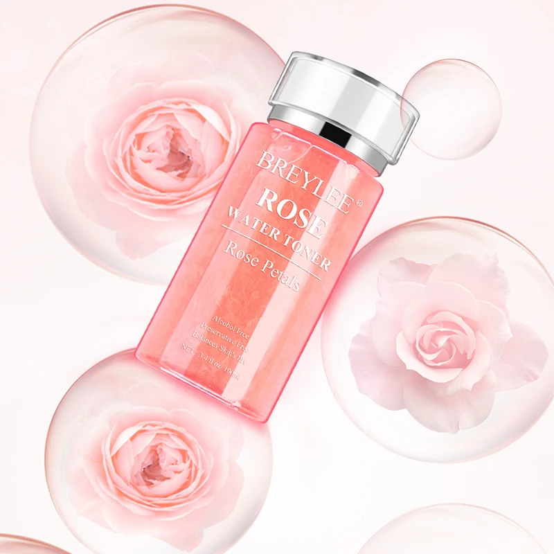 

100ml ROSE WATER TONER Moisturizing and hydrating Shrink pores Brighten skin tone Skin care