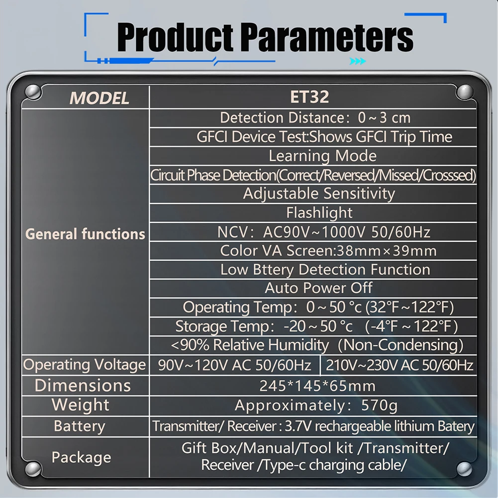 Electrical Circuit Locator Kit for 230V AC Systems with Integrated for rcd Tester and Trip Time Measurement Capability