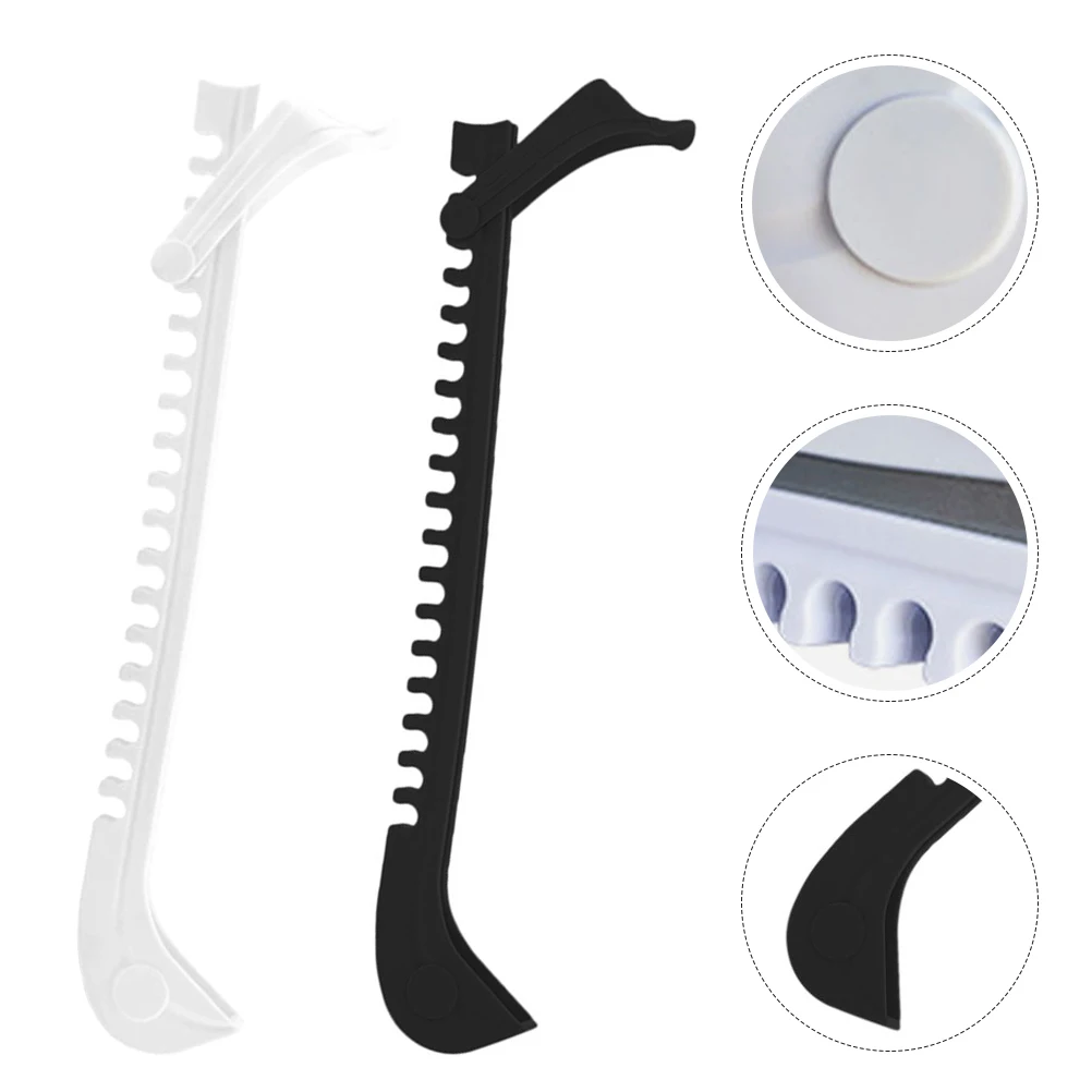2 Pairs Ice Skate Guards Pxc Material Covers For Skates Blades Hockey Shoes Accessories Protective Set Storage Team Sports