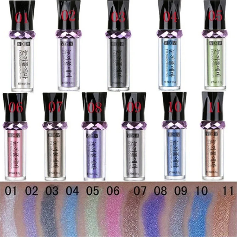 Single Color Roller Eyeshadow Palette Glitter Pigment Loose Powder Eye Shadow Makeup Cosmetics Shimmer Palette Dropshipping