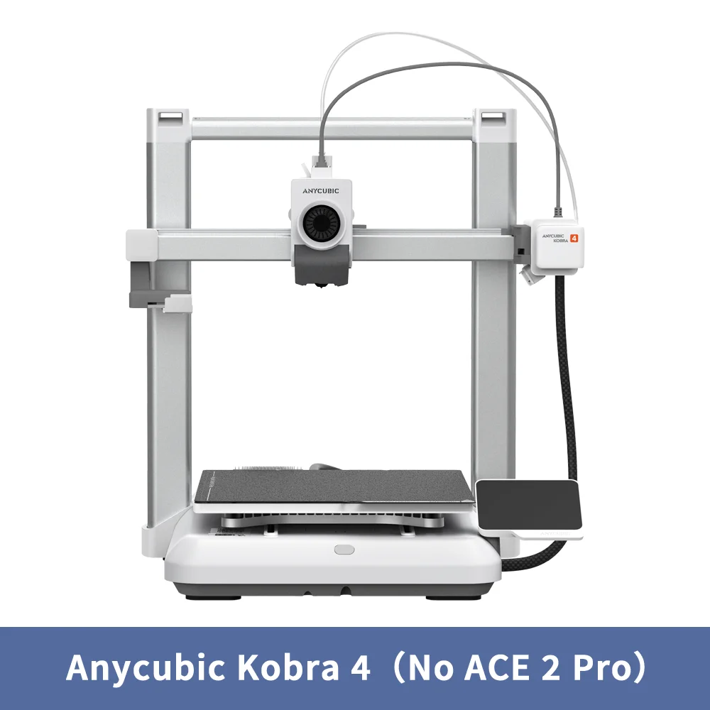 ANYCUBIC Kobra 4/Kobra 4 Combo 600mm/s Schnelldruckender Mehrfarben-3D-Drucker Bis zu 8 Farben Automatische Nivellierung APP-Steuerung FDM 3D-Drucker