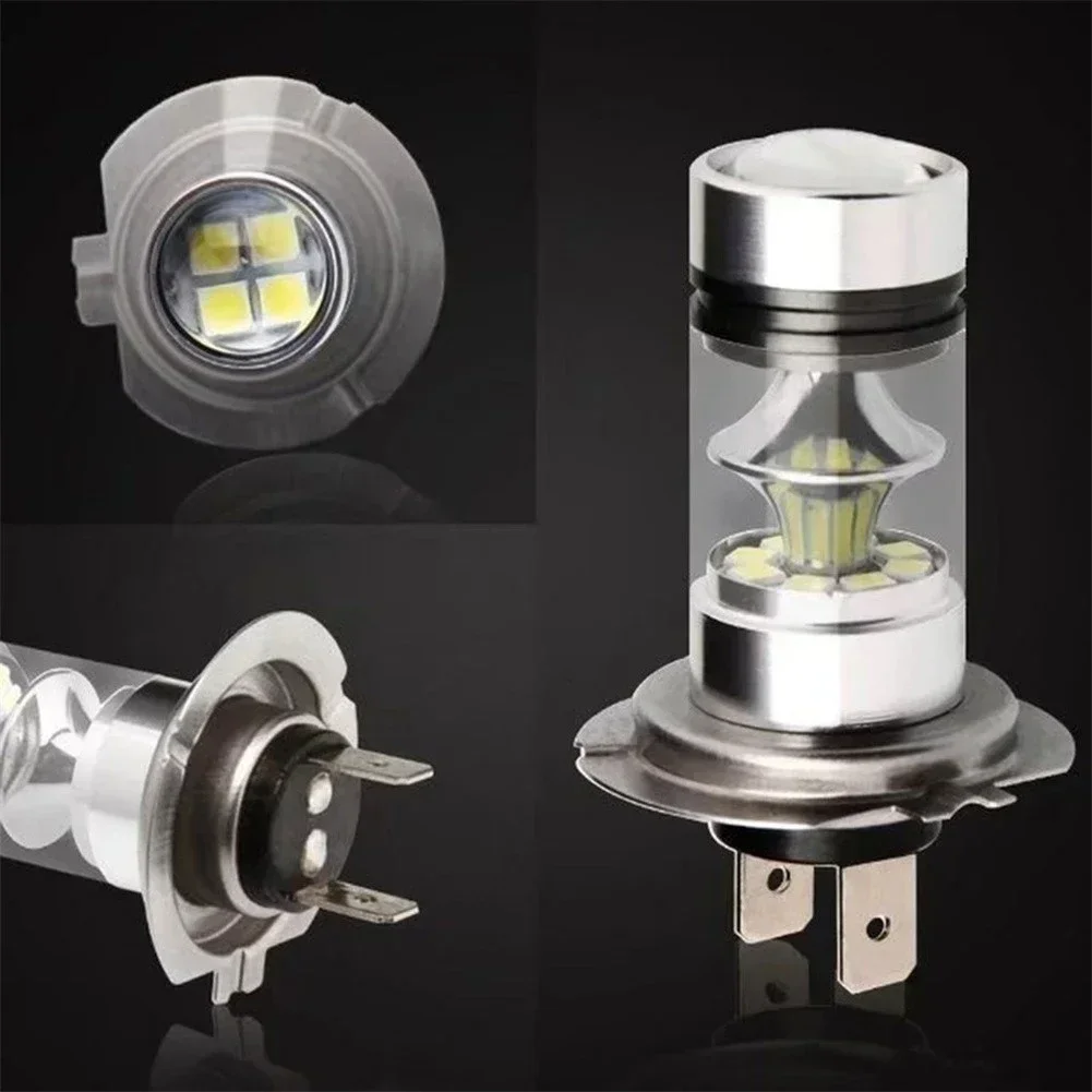 

2PCS H7 LED Headlight Kit Bulbs High Low Beam 100W 6000K Super White 12V-28V IP65 Waterproof Car Lights