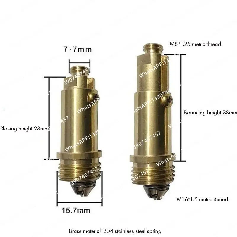 Brass sink drain core, bathroom basin bounce core drain filter push spring sink plug drain plug replacement