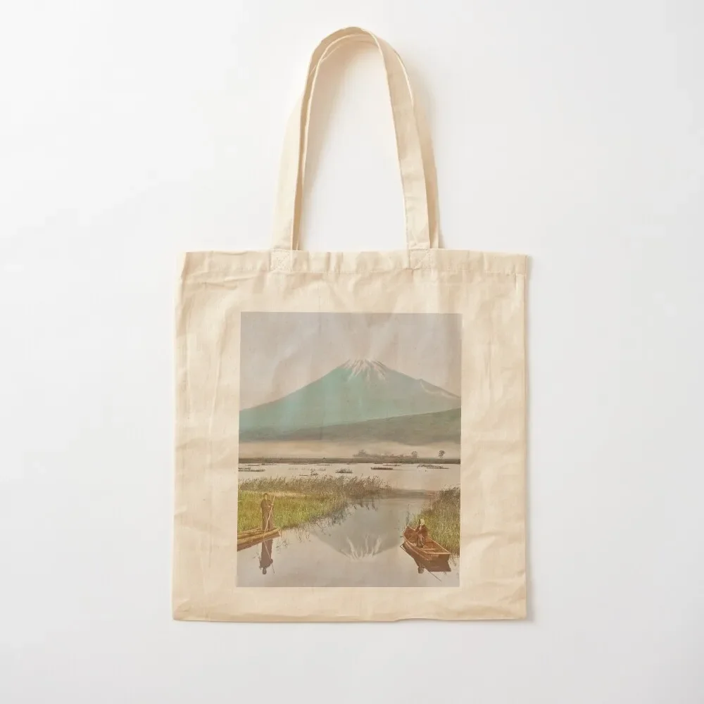 Mount Fuji from Kashiwabara by Ogawa Kazumasa Tote Bag tote bag men Handbags women Eco bag