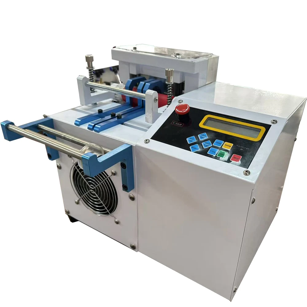 Rubber Hose Heat Shrink Tube Cable Manufacturing Equipment Automatic 220V Silicone PVC Pipe Cutting Machine Small