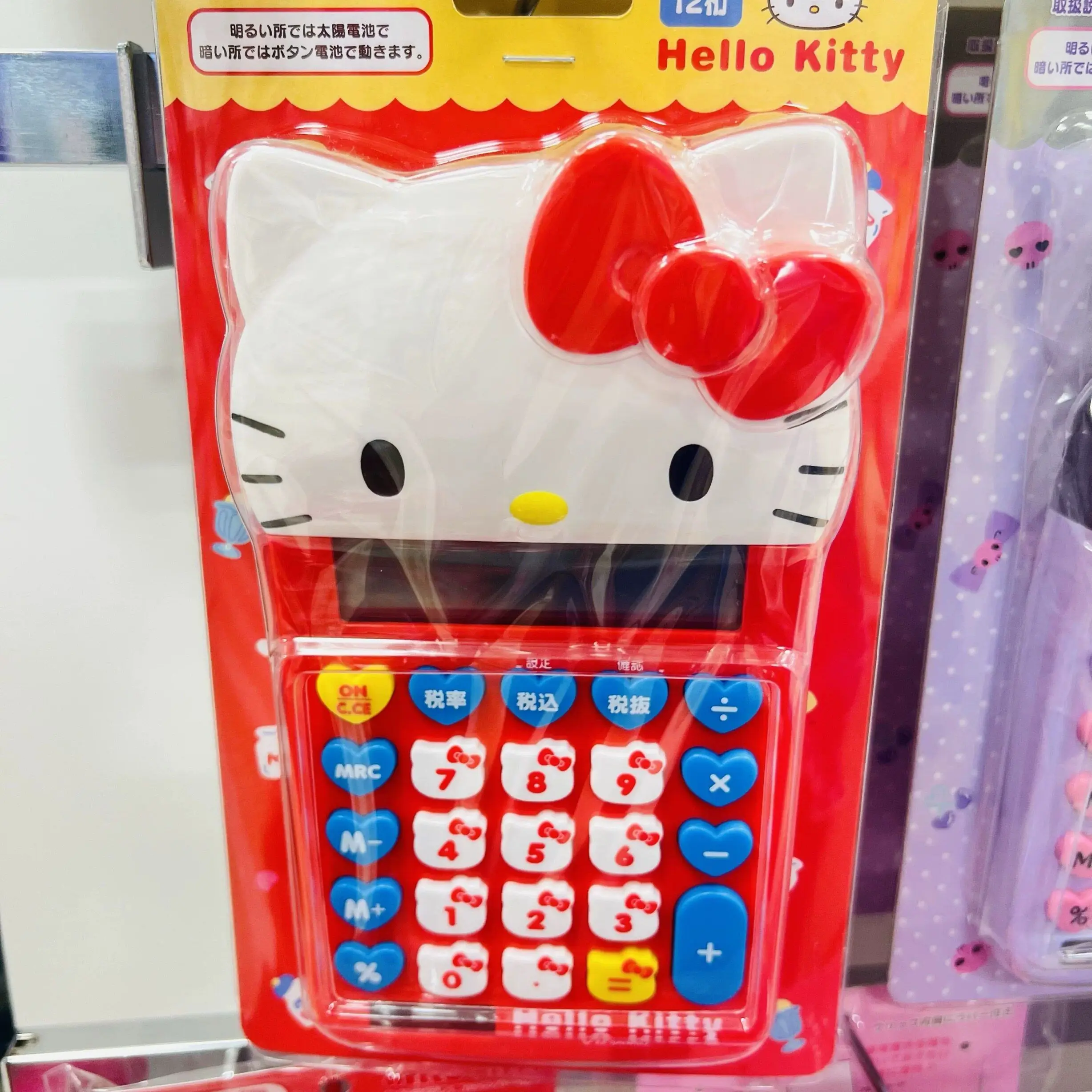 Cute Sanrio Solar Calculator Hello Kitty Kuromi Cartoon Multi‑function Smart Computer Gift for Friends Stylish Birthday Gift New - view 2