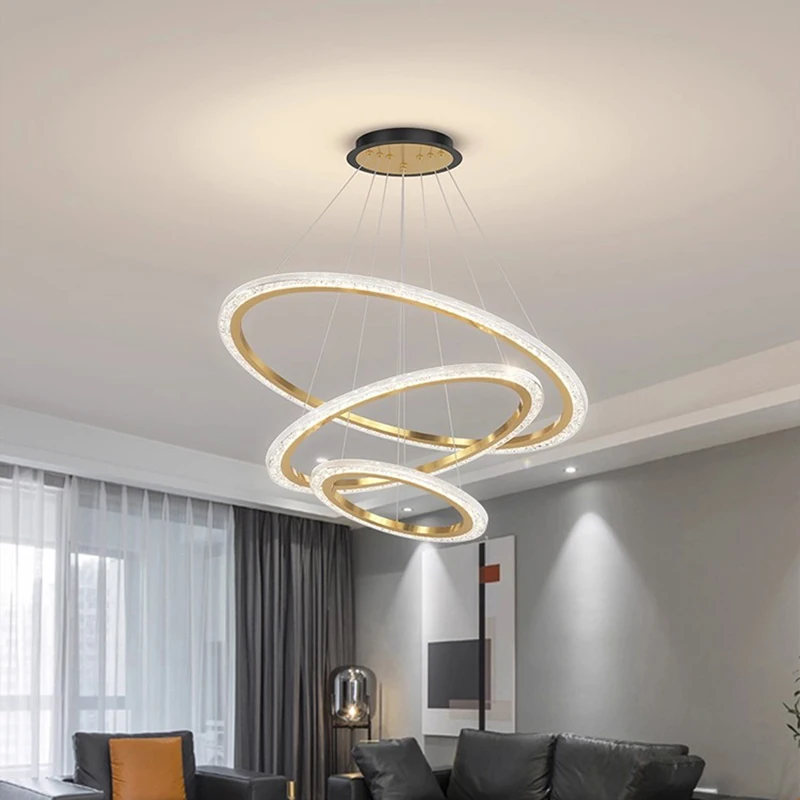 

Modern home decor ring led lights pendant light lamps for living room Chandeliers for dining room hanging light indoor lighting