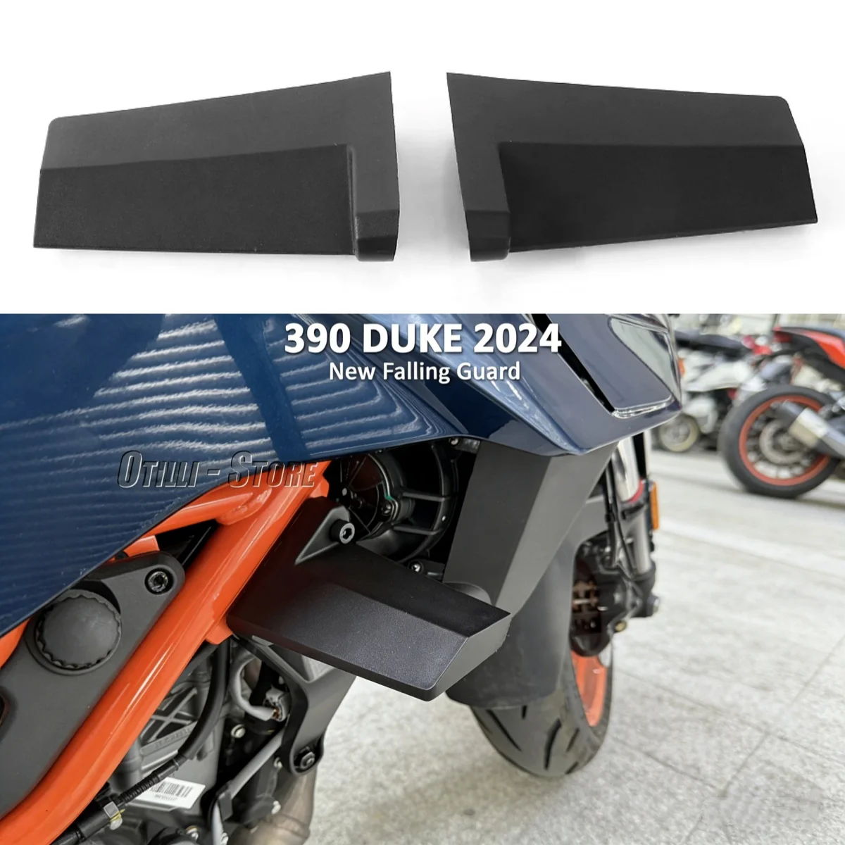 

For 390 Duke 390DUKE 390Duke 2024 New Motorcycle Frame Protectors Sliders Anti Crash Pads Protection Kit Side Engine Guard Cover