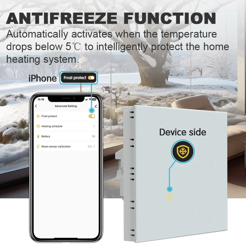Inteligentny termostat do ogrzewania podłogowego WiFi, kompatybilny z ogrzewaniem elektrycznym/wodnym, kotłami gazowymi, sterowany zdalnie za pomocą aplikacji Tuya, inteligentny regulator temperatury,