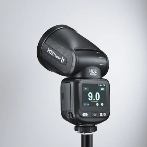 JINBEI HD-2PLUS 100W Upgraded Flash HSS TTL Speedlite Touchscreen Round Head Ω Camera Flash for Canon Nikon Fuji Sony