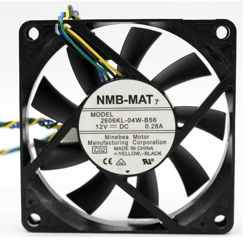 

Brand new original 2806KL-04W-B56 7cm 7015 70x70x15mm 70mm fan 12V 0.28A 4 lines pwm computer chassis CPU cooling fan