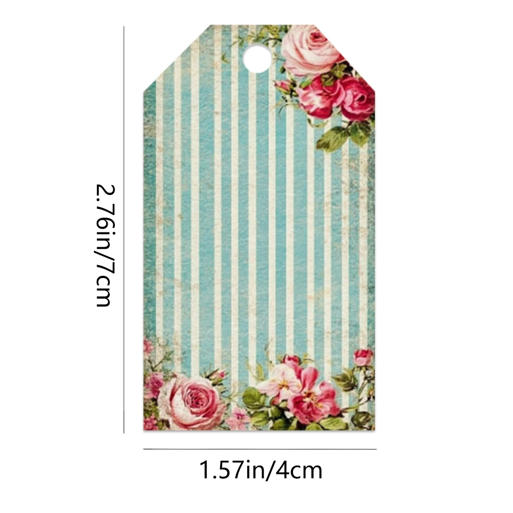 40 шт. пустые цветочные бирки, подвесные бирки, для подарков, свадеб, свадебных душ, дней рождения, открыток для сообщений, включает джутовый шпагат.