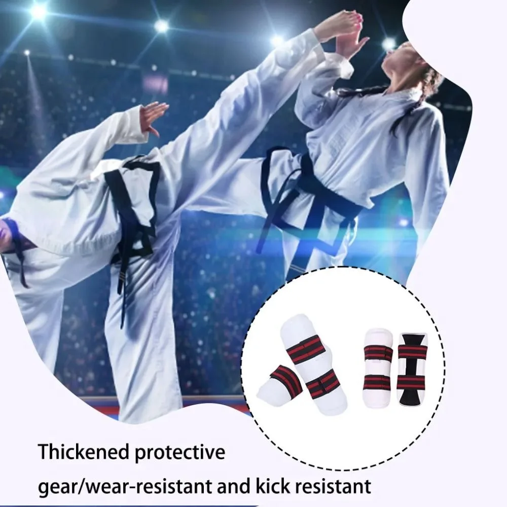 Thickening Taekwondo Protective Gear New Comfortable Pu Leather Arm Leg Brace Lightweight Forearm Sleeve Protector