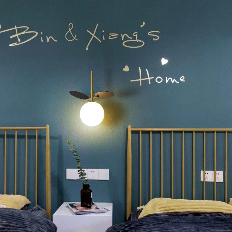 

Lamps Bedside Small Chandelier Nordic Macaron Decoration Household Single-head Long-line Children's Room Bedroom Study Lamp