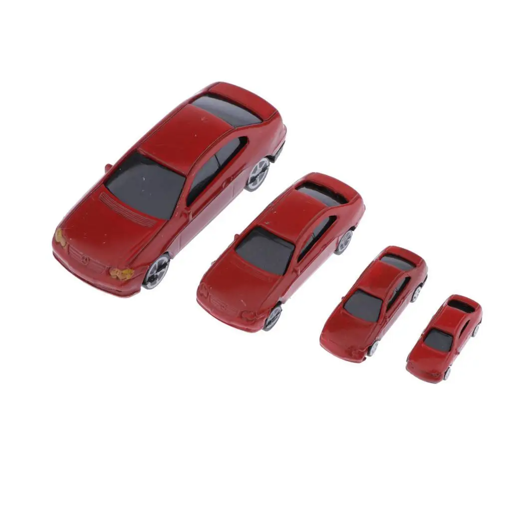 

Painted Model Car Sandtable Accessories Miniatures Model Car Plastic Set for Parking Scenery Street Layout Home Table Decoration
