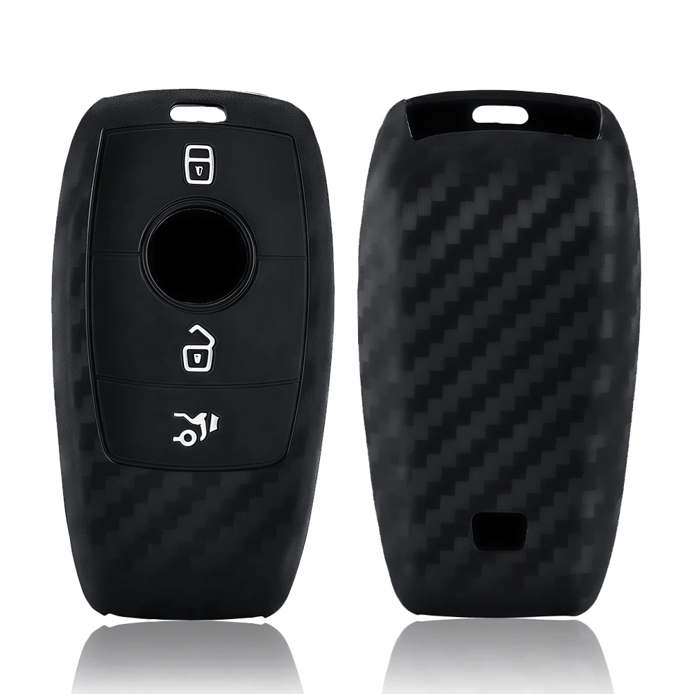 Funda protectora de silicona para llave de coche, accesorios para Mercedes Benz A C E S G GLS CLA clase W213 W177 W205 W222 X167 W176 AMG