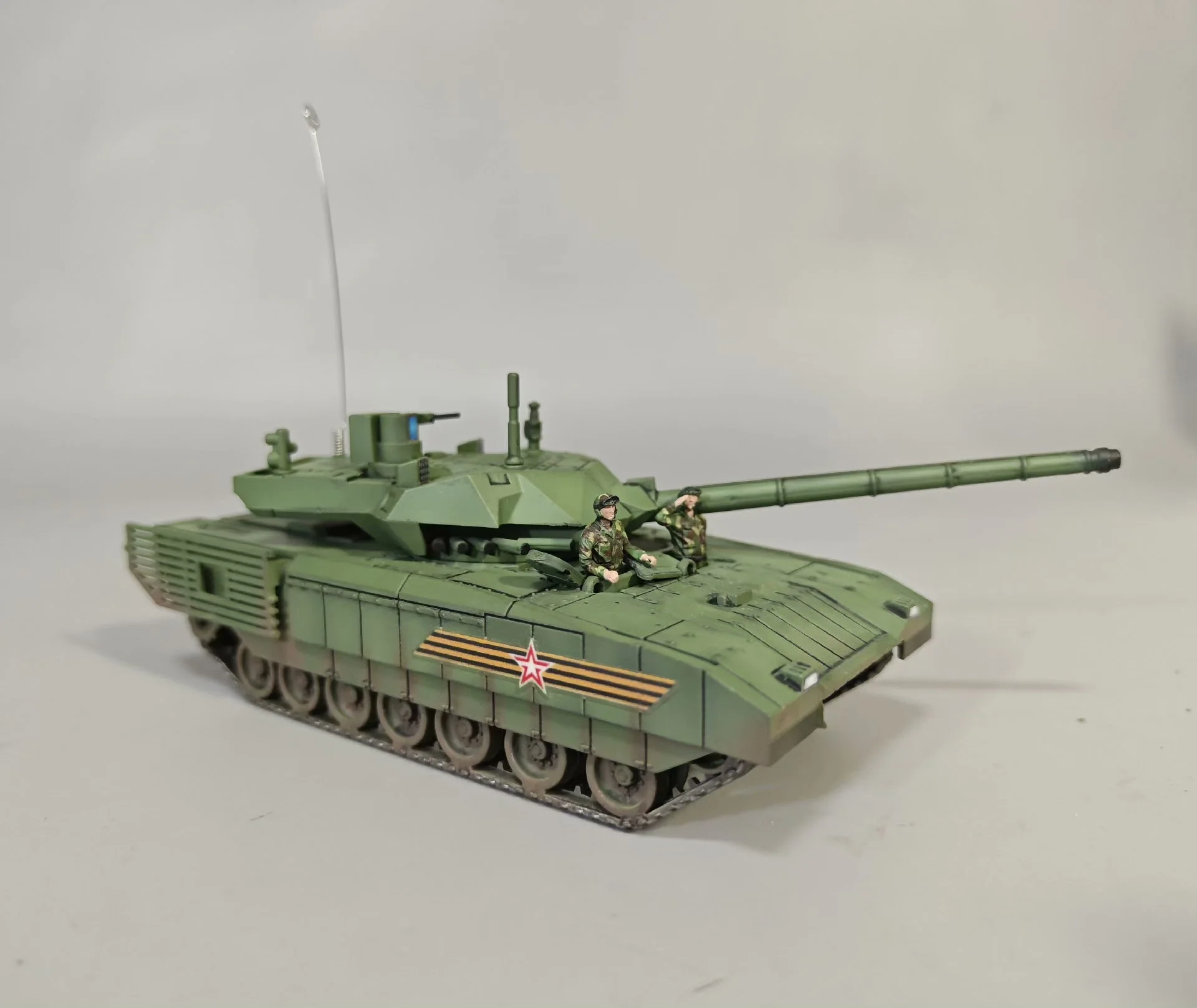 1:72 Russian T-14 Armata tank mo, hand-painted finished model decorative ornament, plastic material (ships after 3 days of work) view 4