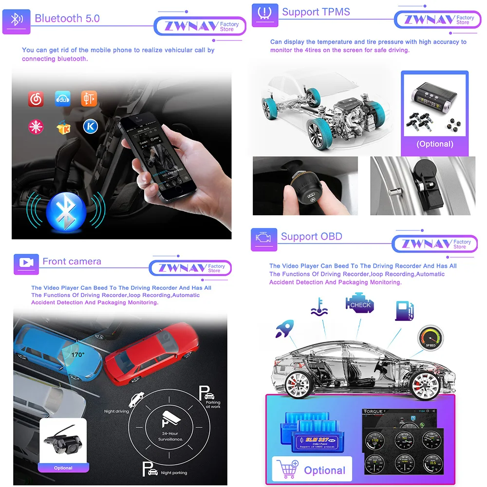 128GB 2din Android Car Radio For Ford Ranger F250 2015-2021 Car Stereo Screen Multimedia Player Head Unit Wireless Carplay