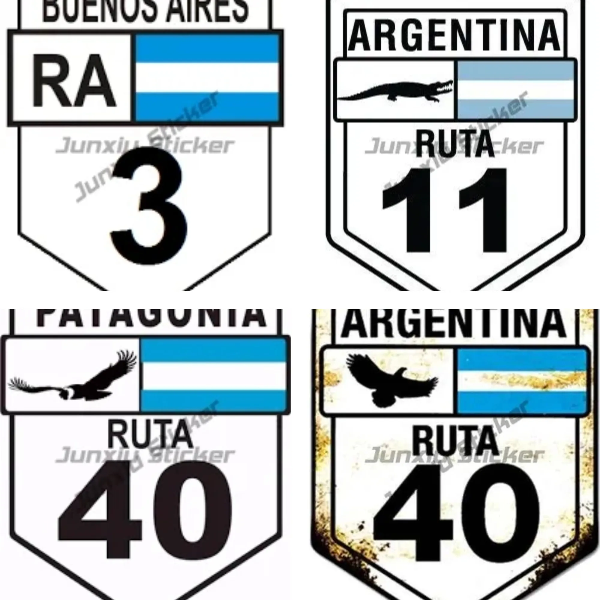 

Argentina Travel Route Number Vinyl Sticker Car Decal for Luggage Suitcase Bike Waterproof Scratch Resistant Travel Accessories