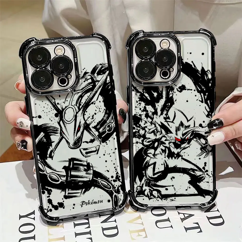 Rayquazas Zeraoras P-Pokémon Anime Hülle für Xiaomi 17T Pro 15T 14T 13 15 F8 Ultra Poco X7 F7 X3 X6 F5 M7 M8 Pro Max Transparente Schutzhülle