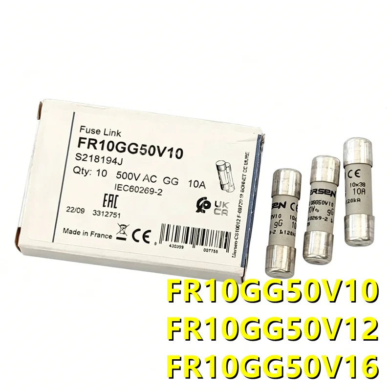 FR10GG50V10 FR10GG50V12 FR10GG50V16 (5pieces) Fuse 10A/12A/16A ,In Stock