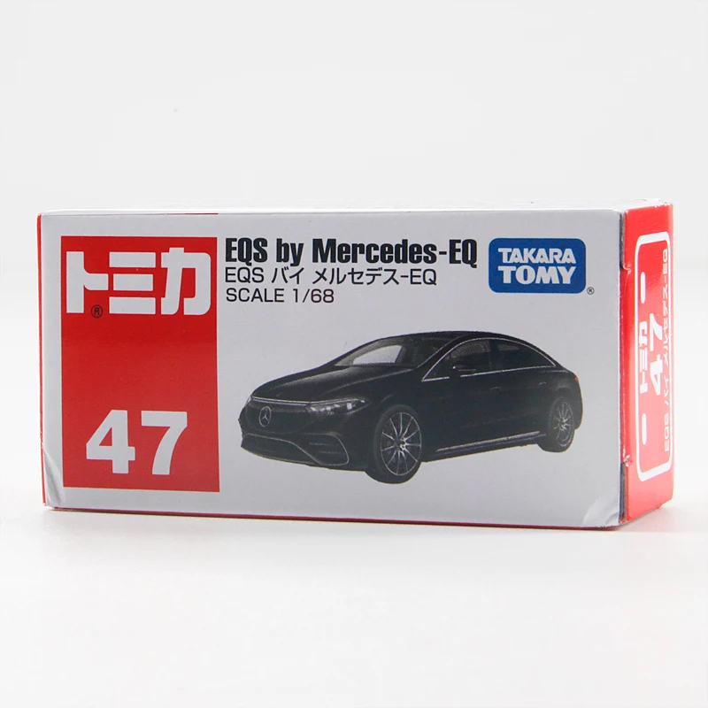 TAKARA TOMY-Coche de juguete de simulación de aleación para niños, juguete infantil de mercedes-benz EQS Coupe, N ° 47, regalo de cumpleaños y vacaciones