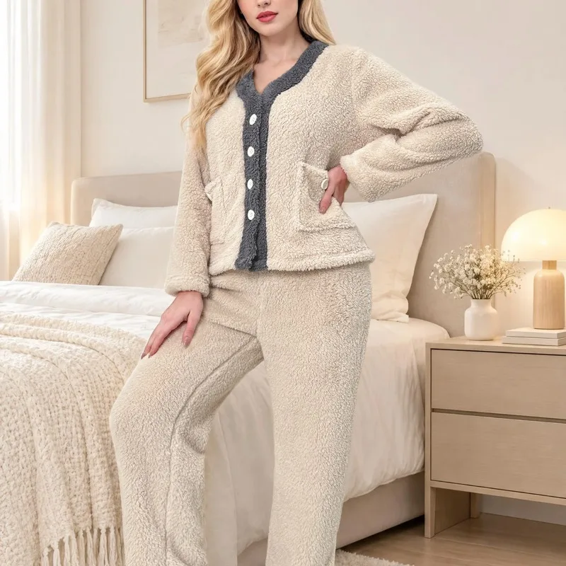 autumn-winter-fleece-pajama-set-for-women-thick-warm-ladies-sleepwear-coral-lounge-suit-long-sleeve-soft-warm-homewear-for-cold