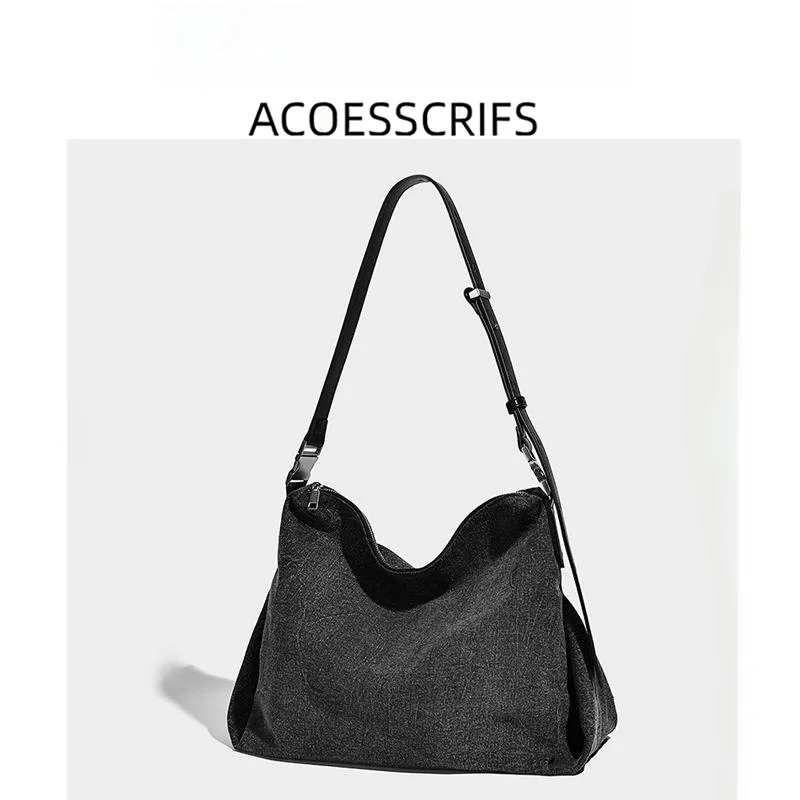 

Повседневная джинсовая сумка-тоут LULU TEVRA, женская сумка большой вместимости, новая осенне-зимняя сумка через плечо для поездок на работу