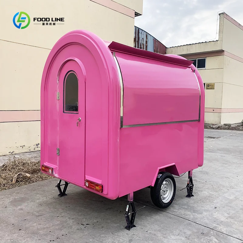 Commercial Grade Single Axle Mobile Food Trailer for Startup Street Vending Service Custom